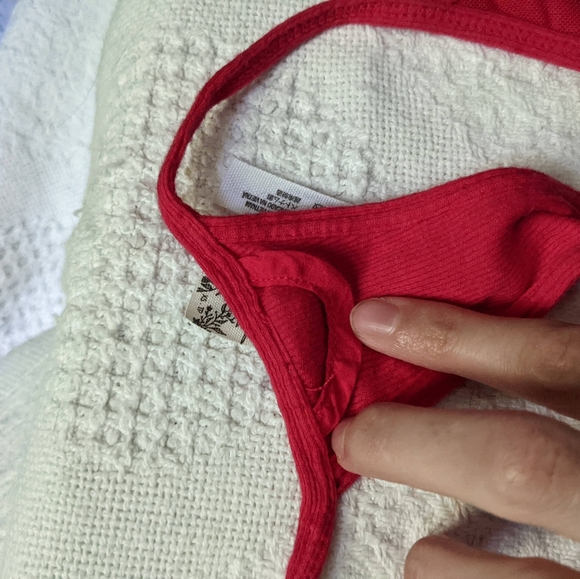 Free People Intimately FP Red Ribbed Bralette - Picture 8 of 8